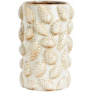 Vase , Beige , Keramik , 16.0x25.0x16.0 cm , Dekoration, Vasen, Keramikvasen