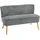 Couch Cord 2-Sitzer Grau