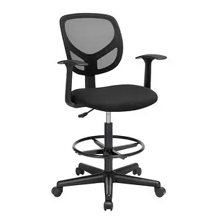 Songmics Arbeitsdrehstuhl Schwarz