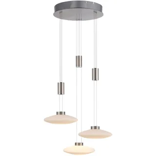 Paul Neuhaus Pendelleuchte »LAUTADA« LED-Board 1 Stk. Warmweiß LED, dimmbar, Simply Dim, Memory, nach Trennung vom Netz, grau