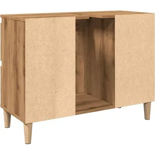vidaXL Waschbeckenunterschrank Artisan-Eiche 80x33x60 cm Holzwerkstoff - Braun