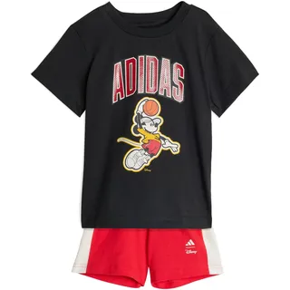 adidas Unisex Baby DISNEY MICKEY MOUSE T-SHIRT SET, black/off white, 3-6 Months
