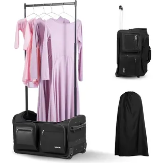 Vevor Tanztasche mit Kleiderständer 620x450x380 Mattschwarz