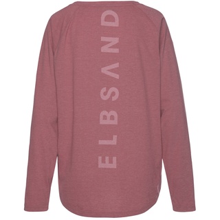 ELBSAND Longsleeve Damen mauve meliert Gr.L (40)