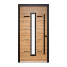 Splendoor Haustür ThermoSpace Milano Prime Woodeffect 100 cm x 210 cm AnschlagRe