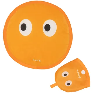 FISURA – Runder faltbarer Fächer. Original faltbarer Handventilator. Faltbares Frisbee. Tragbarer Fächer für Partys. 20 zentimeter. (Augen)