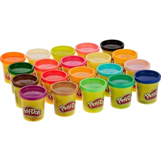 Play-Doh A7924EUC Super Farbenset (20er, Knete für fantasievolles und kreatives Spielen, No Color, Pack 20 Botes