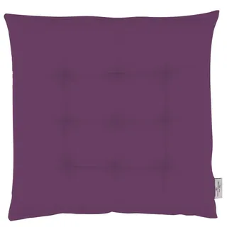 Tom Tailor Sitzkissen MIT 9 Punkt-Steppung Dove , Brombeere , Textil , 40x5x40 cm , Oeko-Tex® Standard 100 , Heimtextilien, Wohntextilien, Sitzkissen