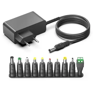 HKY 12V 2,5A Universal AC Adapter Netzteil für blonbar Nachttischlampe Wake Up Licht Wecker AJ300, Dekala Lichtwecker Tageslichtwecker, PA APA 16524 Powerpack mit Jump-Start, NOCO 721906 Jump Starter