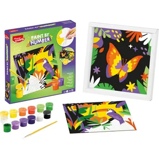 Maped CREATIV Kreativ-Set Malen nach Zahlen - Papagei + Schmetterling