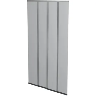 Windhager Fliegengitter Balkontür 100 x 220 cm Anthrazit, Insektenschutz Türvorhang ohne Bohren, Polyester Fliegenvorhang individuell kürzbar, Moskitonetz für Terrassen, Balkone und Türen, 04345