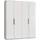 Drehtürenschrank Level 200 x 236 x 58 cm Weiß