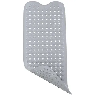 Intirilife Duschmatte Badewannenmatte 100/40 cm , Grau , Kunststoff , 40x100 cm , Heimtextilien, Badtextilien, Badematten