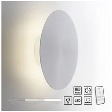 Bild LED-Wandleuchte Akku Puntua Ø 25 cm aluminium