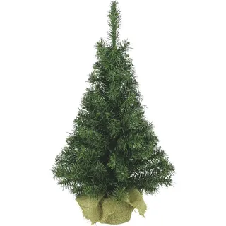 Kaemingk Mini Weihnachtsbaum im Jutesack 75 cm