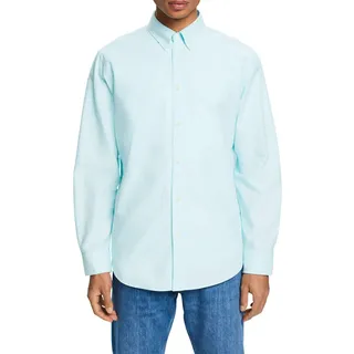ESPRIT Herren 014ee2f301 Hemd, 390/Light Aqua Gre, L