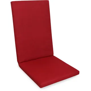 Gardissimo COMO Hochlehner Gartenstuhl Polster Auflage 120x50x8cm rot