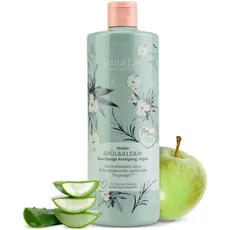 Jean & Len Spülbalsam Aloe Vera - Grüner Apfel, hautschonendes Handspülmittel, milde Reinigung, mit natürlichen Inhaltsstoffen, Spülmittel, ph-hautneutral, ohne Parabene und Silikone, vegan, 500 ml