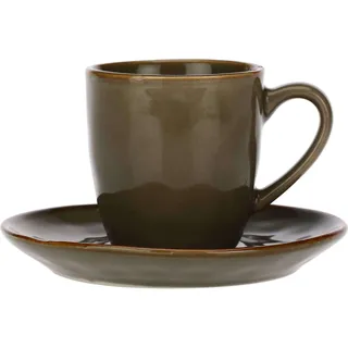 Rose&Tulipani Set mit 6 Espressotassen 90 ml R134200015Z - Braun