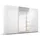 Schwebetürenschrank OTELI 271 x 229 x 68 cm Weiß