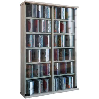 VCM Mid.you CD-Regal 60 x 18 x 92 cm Braun