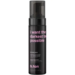 b.tan I Want The Darkest Tan Possible Tan Mousse 200 ml