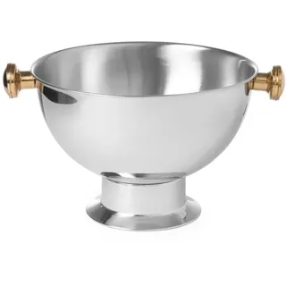 barup Hendi Champagnerkühler, Edelstahl Ø 370x(H)230 mm, Flaschenkühler, Silber