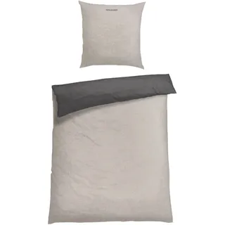 Doubleface Feinbiber silber 155 x 220 cm + 80 x 80 cm