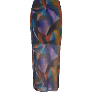 URBAN CLASSICS Maxirock Damen Multicolor Reflection XS