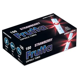 FRUTTA Click Hülsen Strawberry Filterhülsen mit Aromakapsel 10 Boxen (1000 Hülsen)