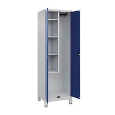 CP Putzmittelschrank Classic Plus 080110-00 S10018 enzianblau, lichtgrau 60,0 x 50,0 x 195,0 cm, aufgebaut