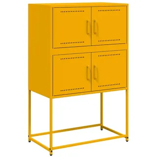 Sideboard Senfgelb 68,5x38,5x107 cm Stahl - Gelb