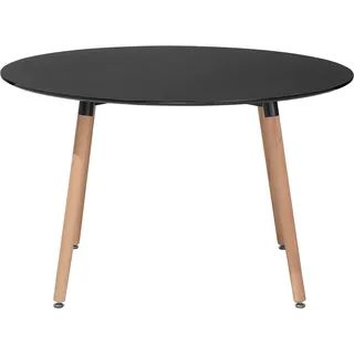 Beliani Bovio Ø 120 cm schwarz