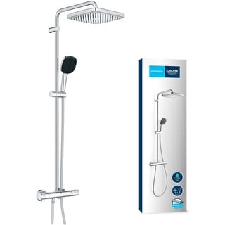 Grohe Vitalio Comfort Duschsystem mit Thermostatbatterie für die Wandmontage chrom 26696001