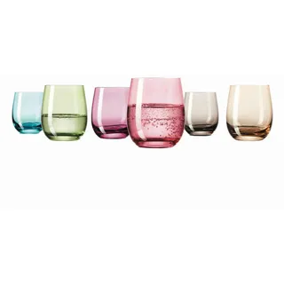 Leonardo Gläserset , Multicolor , Glas , 6-teilig , 360 ml , 26.7x10.3x17.8 cm , Gläser, Gläsersets