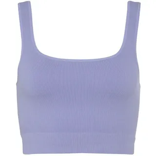 LASCANA Crop-Top Seamless Top mit Rippstruktur, lila
