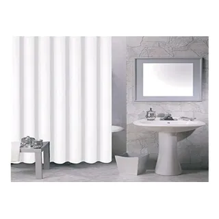 MSV 140030 Duschvorhang, PVA, 200 x 18 x 1 cm, weiß