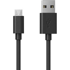 Bild RealPower Kabel USB-A/Micro-USB 0.6m Schwarz (255651)