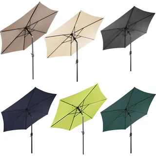 LEX Sonnenschirm mit Knick Ø 2,5 m x H 225 cm MC2200GR grün - Grün