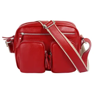 Samantha look Umhängetasche Leder Red