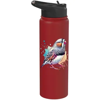 Zebra Finch Zebrafink Stainless Steel Insulated Water Bottle