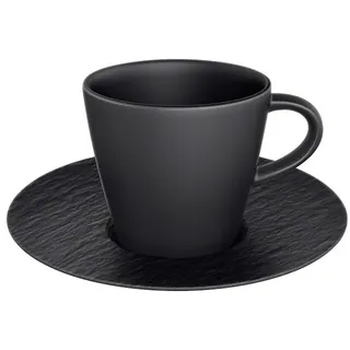 Villeroy & Boch Espressotasse mit Untertasse 0,06 l Schwarz