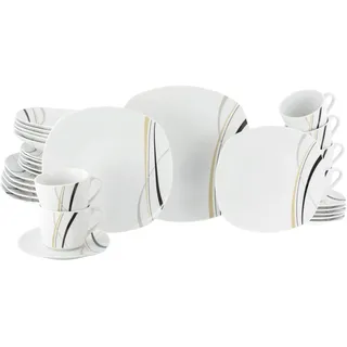 CreaTable Square City Line Kombiservice 30-tlg. weiß