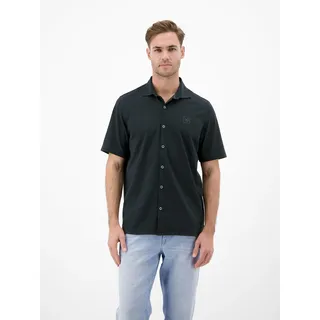 Kurzarmhemd LERROS "Performance 1/2 Hemd mit COOL & DRY Funktion", Herren, Gr. S, Normalgrößen, classic navy, 75% Baumwolle, 25% Polyester, Hemden Kurzarmhemd