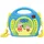 Peppa Wutz Schorsch CD-Player mit 2 Spielzeug-Mikrophonen, Kopfhöreranschluss, Batteriebetrieben, Blau, RCDK100PP