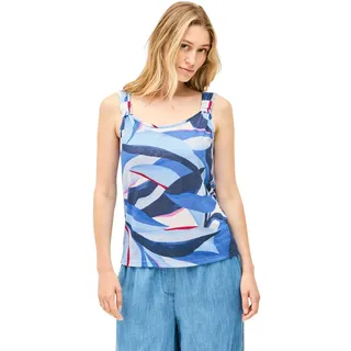 CECIL Damen B323541 Top in Strick-Optik, Urban Navy Blue, XXL