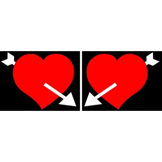 Klebeemblem Lampa LED Lampa Paar, 24V - Herz