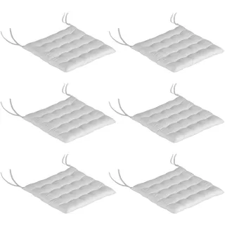 Outsunny Sitzkissen 40 x 40 cm Hellgrau