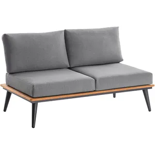 Niehoff Serra Loungesofa anthrazit/teakfarben
