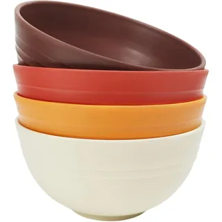 greenandlife 24 OZ Kunststoff Müslischalen/Salatschalen, Ramen Schüssel 4er Set, Leicht und Unzerbrechliche, BPA-frei, Camping Suppenschalen für Erwachesene, Mikrowellen& Spülmaschinenfest